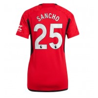 Dámy Fotbalový dres Manchester United Jadon Sancho #25 2023-24 Domácí Krátký Rukáv